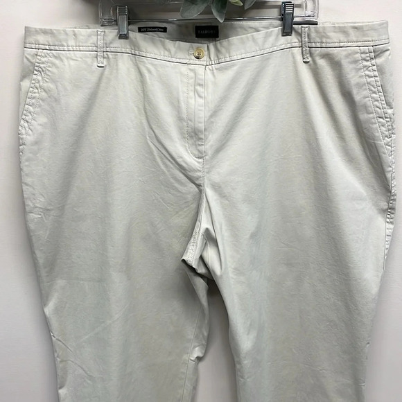 NWT Talbots Relaxed Chino Ankle Length Pants Khaki Tan 24W - Picture 2 of 16